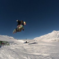 Dan getting Air - Val Snowpark Tignes